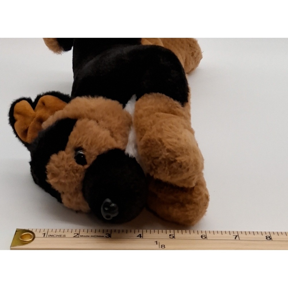 FAO Schwarz 14" German Shepherd Dog Floppy Laying Plush Toy Stuffed Animal - Picture 9 of 9